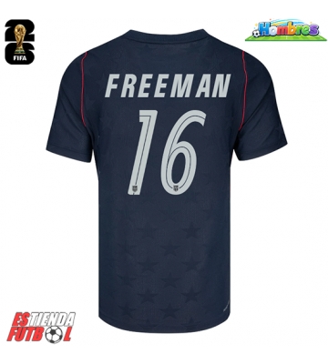 Estados Unidos Alex Freeman #16 Segunda Equipación Mundial 2026 Manga Corta